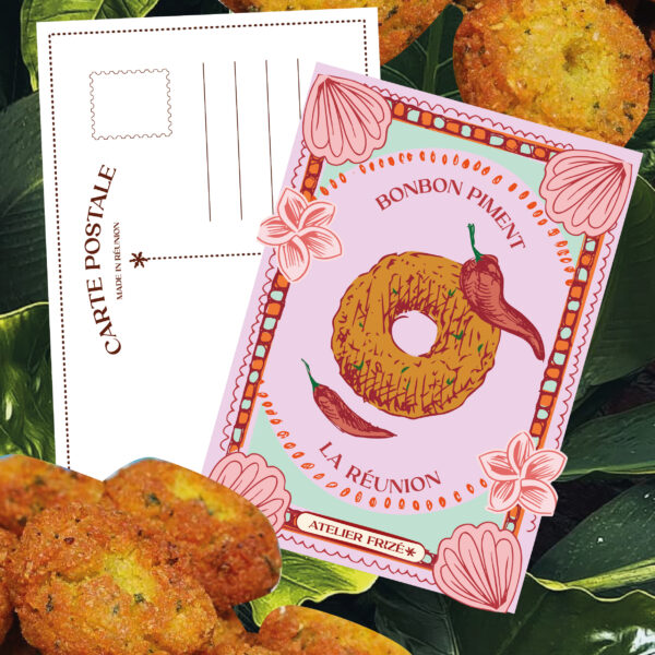 carte postale bonbon piment